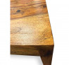 Jídelní set z palisandru s kovovými nohami Margao Stůl 160cm+6 židlí