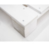 Konferenční stolek Palette obdelníkový 60x90 masiv bílý