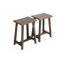 Barevný nástěnný sklápěcí barový stůl a 2 stoličky recyklované dřevo Openwater
