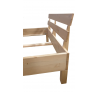 Postel masiv borovice medový odstín dřevo dřevěná postel postel ze dřeva nábytek ložnice