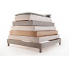 Postel masiv borovice medový odstín dřevo dřevěná postel postel ze dřeva nábytek ložnice