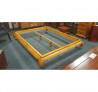 Dřevěná postel přírodní China 140x190