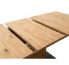 Rozkládací jídelní stůl částečně masiv divoký dub Granada 180/230x100