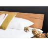 Přírodní trámová postel masiv smrk Rubio 160x200
