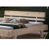 Přírodní trámová postel masiv smrk Regina 200x200