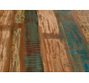 Jídelní stůl masiv recyklované dřevo Nero 180x100 hnědé kovové nohy