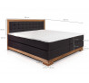 Boxspring postel masiv divoký dub Albert 180x200