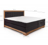 Boxspring postel masiv divoký dub Albert 160x200