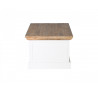 Masivní bílý konferenční stolek Amanda 120x70 - LIKVIDACE VZORKU