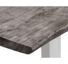 Šedý jídelní stůl masiv akát Grey 170x90 šedé nohy