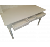Bílý psací stůl se šuplíky Samara