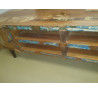 Barevný tv stolek masiv recyklované dřevo Heat