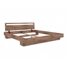 Dřevěná postel z masivu 160x200 recyklované dřevo Jindra