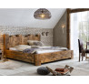 Dřevěná postel z masivu recyklovaného borovice Canterbury 180x200