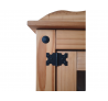 Nástavec k příborníku CORONA masiv borovice voskovaný rustikální styl dřevěný nábytek