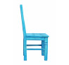 Modrá jídelní židle z masivu Blue